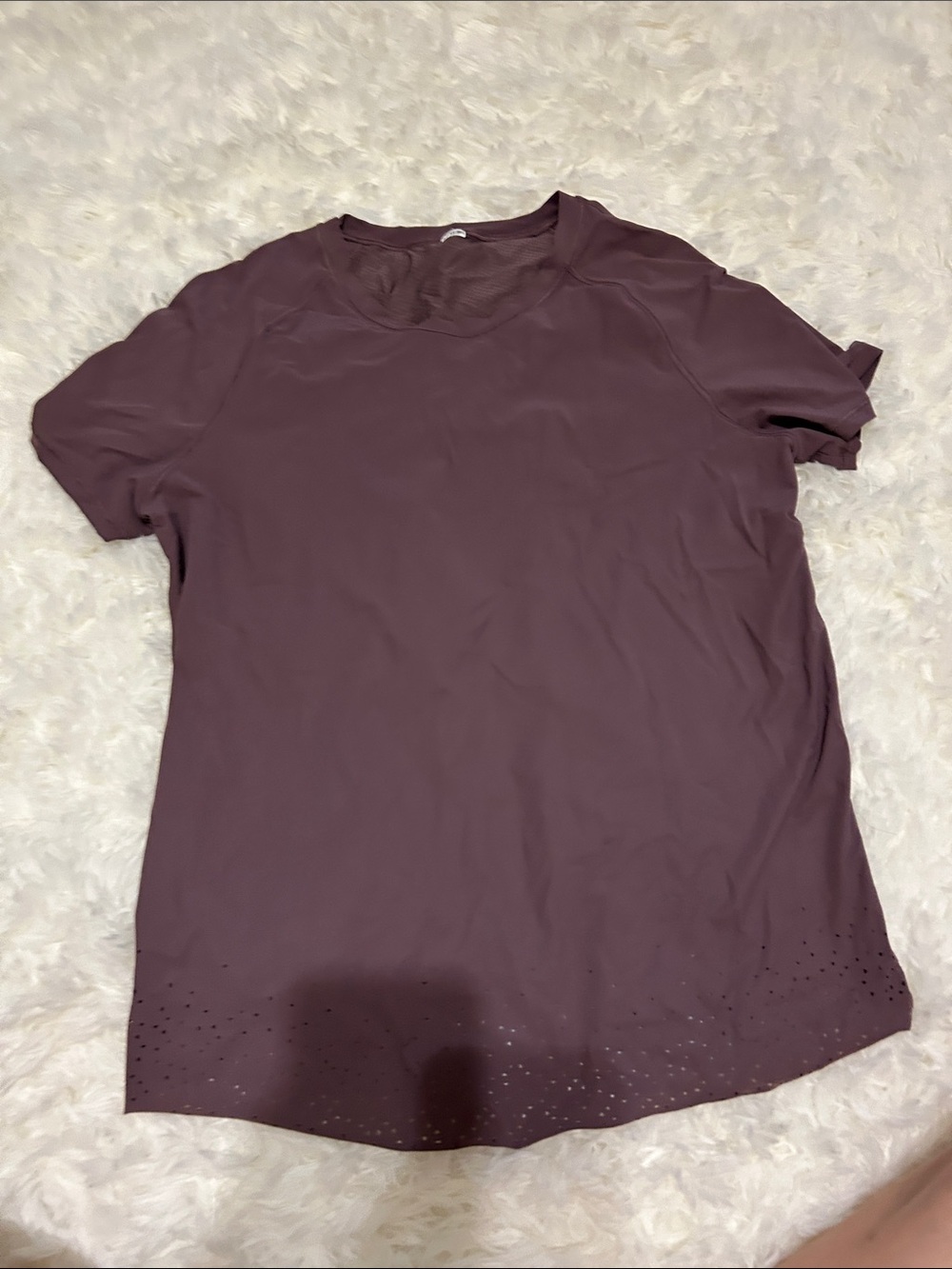 lululemon athletica Plum Short Sleeve Crew Tee
